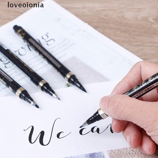 [loveoionia] 4 pzs pincel de caligrafía/bolígrafo de arte/suministros de manualidades/oficina/escuela/herramientas de escritura gdrn