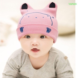 Vanes Casual bebé oso sombrero suave de punto sombrero de dibujos animados Beanie sombrero con capucha gorra 3D orejas niño niños encantador otoño invierno recién nacido sombrero (1)