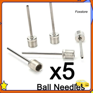 FS 5 pzs agujas de inflador de Metal para baloncesto/fútbol/fútbol