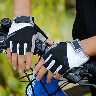 1 par de guantes de medio dedo transpirable a prueba de golpes para ciclismo escalada al aire libre (6)