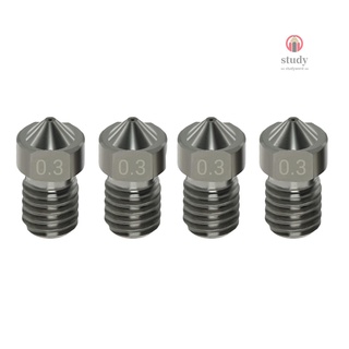 Aibecy 4 pzs boquillas de acero endurecido V6 boquillas mm para filamento mm para impresora 3D piezas