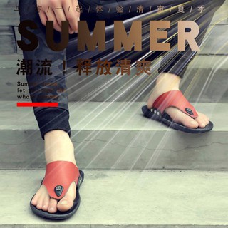 Slippery Slippery verano Casual sandalias de cuero Slippery hombres de moda