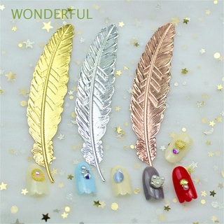 WONDERFUL Handmade Metal Feather Retro Book darts Bookmark Gold Silver Plated Leaf shape Page markers Gifts for kids Students Stationery/Multicolor