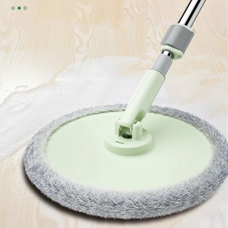 Limpieza rectángulo redondo de la casa de la cabeza de fregona de reemplazo/Spin de microfibra Wring pisos de lavado de trapos para rotación de toallas barril (4)