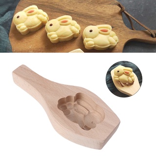 Acogedor molde de madera para tartas de luna, 3D, flor, pastelería, herramienta para hacer Mung Bean Ice Skin Fondant molde (9)