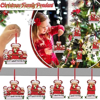 wendygirll 2022 adorno de navidad encanto de la familia abrazo árbol de navidad colgante decoración de navidad diy decoración del hogar miembro de la familia suministros de fiesta caliente guantes