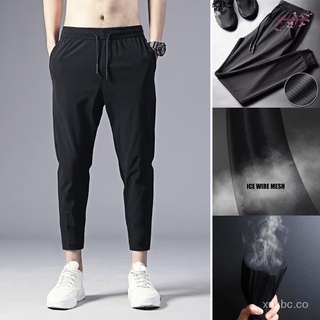 ❤Fl hombres Jogger Casual pantalones ligero transpirable de secado rápido senderismo correr deportes al aire libre pantalones cmj2