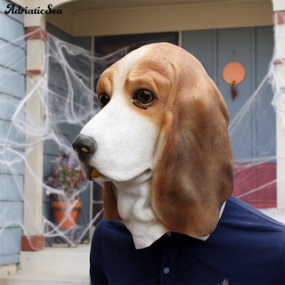 cubierta facial de halloween amigable a la piel resistente al desgaste emulsión perro cabeza animal cubierta cara para el hogar