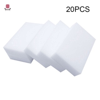 Nu support 10/20pcs blanco multifuncional esponja borrador limpiador 10X6X2cm esponja de melamina limpieza esponjas de lavado de platos