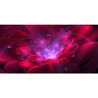 hl 5d diy diamond pintura completa redonda taladro rojo flor imagen de diamantes de imitación
