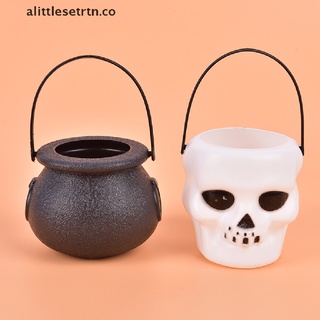 [alittlesetrtn] halloween esqueleto cabeza fantasma puede juguete infantil portátil esqueleto puede caramelo puede [co]