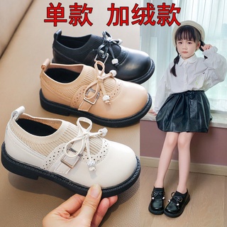 Zapatos de cuero de las niñas princesa 2021 moda versátil zapatos de las niñas de la escuela primaria de los estudiantes de baile sho 2021