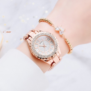 Reloj de pulsera de cuarzo elegante Casual brillante para mujer/mujer