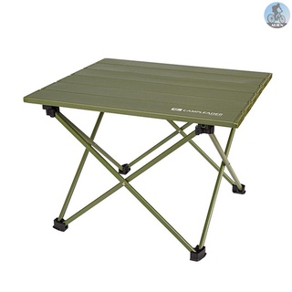al aire libre portátil mesa plegable de aleación de aluminio mesa de picnic mesa de camping mesa de ejércitos verdes