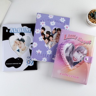 200 bolsillos a5 binder coreano ins vaca álbum kpop álbum de fotos tarjeta de almacenamiento titular con 25pcs mangas (4)