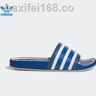 3 colors Adidas clover ADILETTE PREMIUM summer sports sandals and slippers for men and women blue silver FX4429
