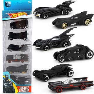 1 : 64 Mini 6 Piezas DieCast Metal Batman Modelo Coche Juguete Batmobile