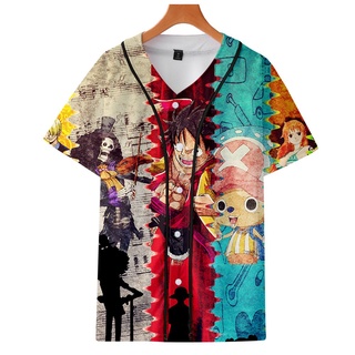 One Piece T impreso béisbol 2021 Hit Hop Streetwear ropa chaqueta (1)