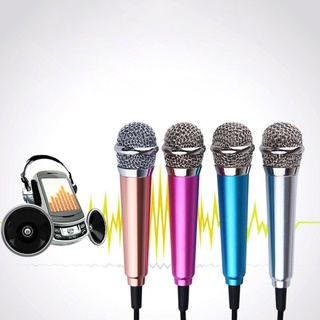 Mini Micrófono Estéreo De 3.5 Mm Para Cantar KTV Karaoke Con Soporte Para IPhone Android/Teléfono Inteligente/Laptop/PC
