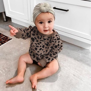 Toddler Baby Girls Leopard Print Pullover Sweatshirt Tops Casual Clothes