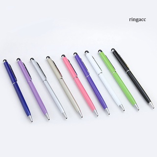 [Rg] lápiz capacitivo Universal de Metal para teléfono inteligente con pantalla táctil Dual-Nib con lápiz de escritura (9)