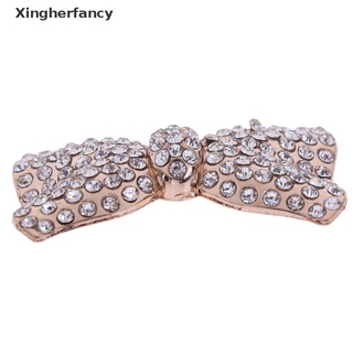 Xfmy 1Pc Rhinestone bowknot metal zapatos clip hebilla mujer zapato encanto accesorios caliente (2)