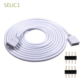 SELIC1 0.3M 1M 2M 3M 5M 10M Connector 4PIN Cable Cord Light Strip Extension Cable White Cord Wire For 2835 5050 LED Strip Light LED With Needle RGB RGBW Lamp Band