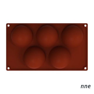 nne. 5 Cavity Large Semi Sphere Silicone Mold Cocoa Chocolate Bombs Molds For Chocolate Candy Cake Jelly Mousse Making (1)