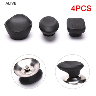 ALIVE 1PC Bakelite Tableware Pot Lid Handle Handle Fixed Suction Cup Handle Anti-scald