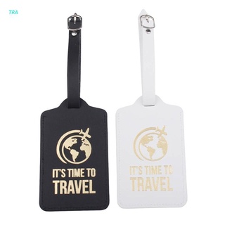 Tra it's Time To Travel Pu maleta Tags privacidad Proteção Travel Bag rótulo