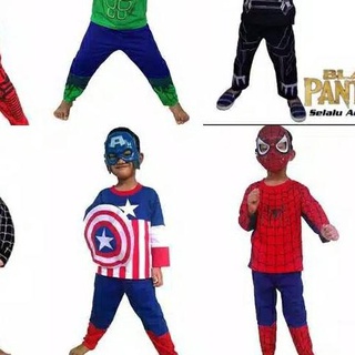 ☄ Vengadores spiderman hulk capitán americano ropa infantil disfraz de superhéroe ✹
