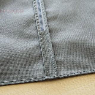 Alta calidad 60*95cm 2 colores negro/gris transpirable no tóxico viaje cremallera bolsa traje ropa abrigo Protector cubierta de polvo (9)