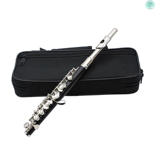 Rx Piccolo Ottavino medio tamaño flauta Cupronickel plateado C tono clave con paño polaco limpieza palo acolchado caja destornillador