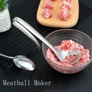 DREXEL Creative Meat Grinders Handle Kitchen Tools Meatball Maker Making Spoon Stainless Steel Spoon Handheld Home Mold Cooking Tools/Multicolor (7)