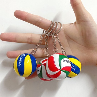 BENAUIDES Cute Volleyball Keychain Keychain Ball Toy Ball Key Holder Ring Leather Volleyball Sport Key Chain For Players Fashion Mini Volleyball Car Keychain For Men Women PVC (7)