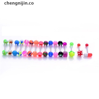 YANG 16Pcs New Different Style Tongue BarTongue Bar Body Piercing Surgical Jewelry .