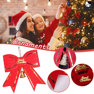 decoración de navidad accesorio jingle campana color rojo puerta colgante adornos 13/18/26cm