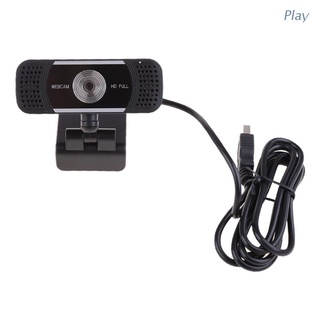 1080p micrófono Webcam De Alta definición con trípode y micrófono incorporado y funda De privacidad enchufe y juego computadora Para Laptop