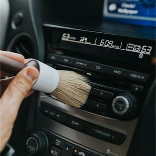 Detailing Brush Boar Hair Bristle Auto Detailing Brush Set Comfortable(Productos al contado) (6)