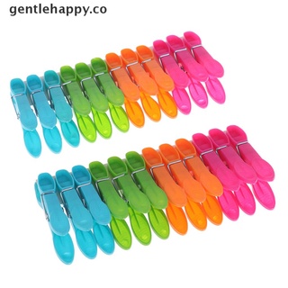 [gentlehappy] 24 pernos para ropa de lavandería, clips de plástico, perchas co (9)
