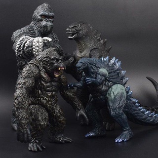 King Kong Godzilla modelo muñeca juguete accesorios de goma gorila NECA SHM dinosaurio decoración coleccionable Mini versión Q