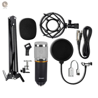 Shipped Comin 12 Horas) micrófono Condensador Bm-800 con tarjeta De sonido Usb con soporte Para grabación De radios (9)