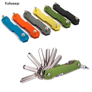[fulseep] multifunción llavero edc aluminio smart cartera organizador de llaves llavero de metal trht