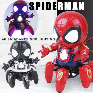 Spiderman Juguetes Música Bailando Iluminación Electrónica Juguete Niños Marvel Héroe Spider Man Divertidos Los Vengadores Para popular Nuevo