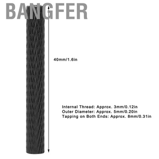 Bangfer 10Pcs M3x40 Round Aluminum Standoff Column Spacer Stud Fastener Rods Black for Quadcopter