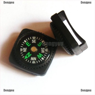 <dengyou> 2 piezas mini brújula para pulsera de paracord al aire libre camping herramienta de senderismo
