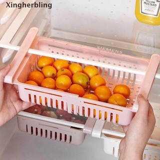 xlco refrigerador estirable organizador cajón cesta capa de almacenamiento de alimentos estante nuevo