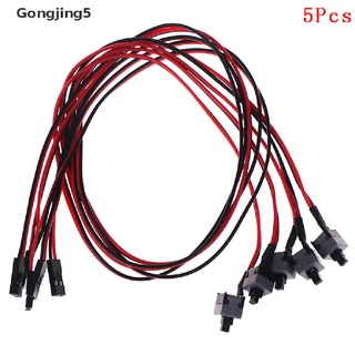 Gongjing5 5Pcs PC PC placa base cable de alimentación interruptor de encendido/apagado/reset reemplazo MY