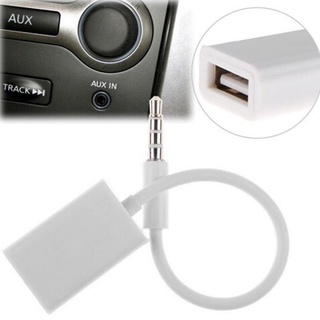 Órdenes 3.5 Mm Macho AUX Audio Enchufe Jack A USB 2.0 Hembra Convertidor Cable Coche MP3
