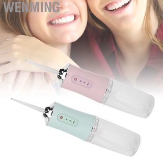 wenming recargable irrigador oral removedor de placa limpiador de dientes equipo ajustable con boquilla para el hogar viaje hotel (4)